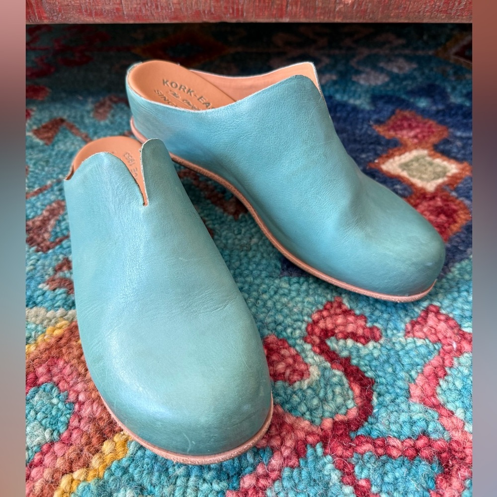 KORK-EASE Para Mule 9- 🆕 tried in indoor only. Turquoise. Beautiful!